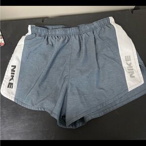 Nike Women's Blue and White Shorts